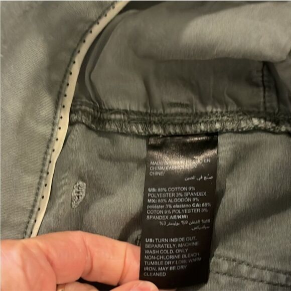 WHITE HOUSE BLACK MARKET | green slim high rise crop pants 2 - Picture 7 of 8